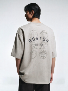 Jack Jones | NBA Collaboration Celtics Team Mens T-Shirt Short Sleeves Round Neck