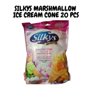 MARSHMALLOW SILKYS ICE CREAM CONE ISI SELAI RASA BUAH ISI 20 PCS