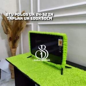 Bando Tv Polos Uk 24-32 in + Taplak Tv Uk 100x50cm Bulu Lembut