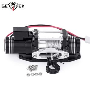 RC Metal Mini Electric Simulated Winch for 1/10 RC Crawler SCX10 Traxxas TRX4 Defender RC4WD D90 D110 TRX6 VS4-10 Upgradeds