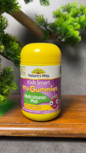 [Nhập khẩu chính ngạch] Natures Way Kids Smart Vita Gummies Multi-Vitamin Vegies - Viên nhai bổ sung vitamin và tăng sức khỏe (60 viên)