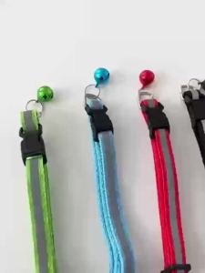 2Pcs/Pack 12 Colors Reflective Adjustable Cats And Small Dogs Collars With Bells Pet Supplies