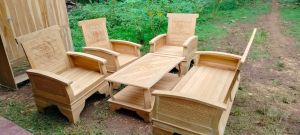 PROMO KURSI TAMU MINIMALIS KAYU JATI