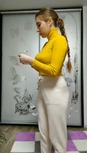 Synthetic Lace Wig Body Wave Style 26 inch Blonde Middle Part U Part Wig Womens Wig Golden Brown With Blonde