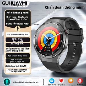 Đồng Hồ Thông Minh Màn Hình Sapphire Dành Cho Nam Giới Theo Dõi Sức Khỏe ECG + PPG Chất Béo Trong Máu Axit Uric Oxy Cuộc Gọi Bluetooth Theo Dõi Sức Khỏe