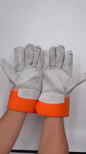 LADDERMAN 1 Pair Semi Leather Safety Glove Industrial Working Glove Sarung Tangan Kerja Welding Work Glove Gloves 烧焊手套