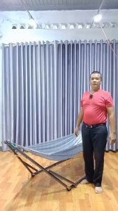 Giao Hỏa Tốc 1-2h Bộ Võng Xếp Nam Trang Phi 32 sơn tĩnh điện dành cho người lớn và em bé Gồm Khung phi 32+Lưới Võng