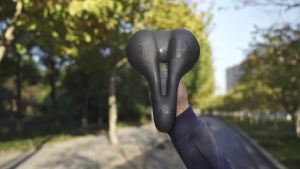 West Biking | WEST BIKING Hollow Breathable Bicycle Saddle Shock Absorbing Thick Cushion Waterproof PU Leather Comfort Seat for MBT Road Bike