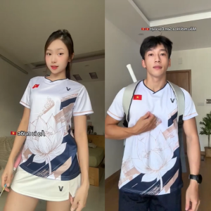 Áo Cầu Lông Quần Cầu Lông Bộ Cầu Lông Nam Nữ Chuyên Nghiệp Vải Thoáng Khí A1049 - V Badwear