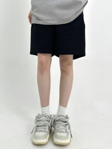 Mens Casual Cotton Sport Shorts Summer 2023 Wide Leg Straight Cut Five-Quarter Pants High Waist Draping Versatile Sports Shorts