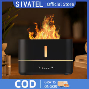 Flame Aroma Humidifier Diffuser 300ML 7 LED Flame Aromatherapy Light Colour Air Purifier Air Shooter