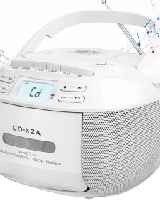 Portable Bluetooth CD MP3 Player FM Radio Tape Recorder Cassette Player English Disc Learning Handheld Audio Video Equipment