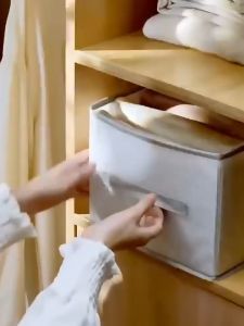 Hộp vải đựng quần áo chia ngăn khung PP 7-12 ngăn sắp xếp áo sơ mi áo khoác phân loại chất liệu thân thiện môi trường