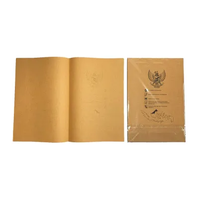 Sampul buku tulis 1 pack isi 20 lembar motif cetakan pancasila ukuran Boxy Quarto