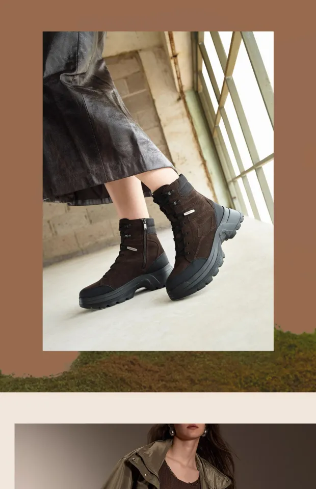 Staccato New Mars Walking Work Boots Thick Bottom Yellow Martin