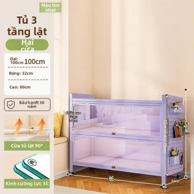 Tủ Sách Chống Bụi Inox Với Cửa Kính Để Trưng Bay Sưu Tầm