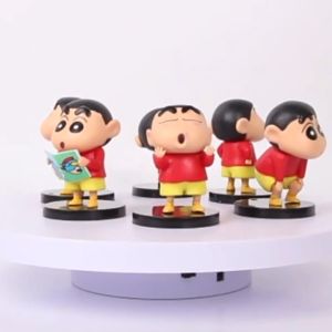 Action Figure Chibi CRAYON SHINCHAN Miniatur Pajangan Sinchan Topper Kue Sincan Satuan Mainan