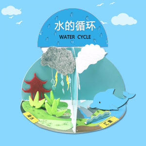 Diy Water Cycle Science Experiment Toy for Children 3-14 Years Old Creative Handmade Natural Science Play Area Corner