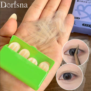 Dorisna 200 Strips Ultra Invisible Olive Lace Eyelid Tape Transparent Strong Support Undetectable Double Eyelid Tape for Puffy Eyes