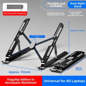 Nubolan | Foldable and Adjustable Cooling Laptop Stand