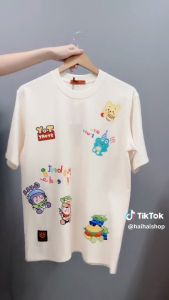 Áo phông nam nữ HY KOREA icon Woody & Buzz 1457 form rộng tay lỡ