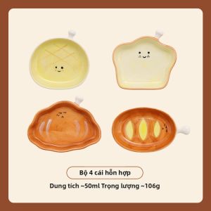 Dĩa Gia Vị Dạng Bánh Mì Đáng Yêu