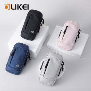 OLIKEI กระเป๋าใส่มือถือสำหรับวิ่งสำหรับผู้ชายผู้หญิง 8 นิ้วกระเป๋าโทรศัพท์มือถือ กีฬากลางแจ้งฟิตเนสจ๊อกกิ้งปลอกแขน ยืดระบายอากาศกระเป๋าแขน