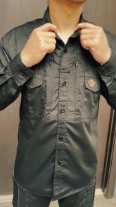 Kemeja Tactical M TAC Drill Lengan Panjang Baju Kantor Formal Casual Basic Kerja Lapangan Outdoor