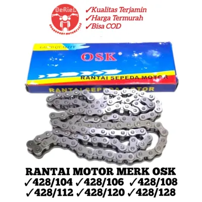RANTE RANTAI MOTOR 428 / 128 120 112 110 106 104 RANTAI JUPITER Z JUPITER MX VIXION BYSON VEGA R