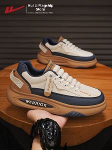 Warrior | Leather Easy-on Mens Slip-Ons Shock Absorbing Water-Resistant