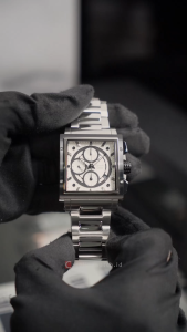 Jam Tangan Pria Alexandre Christie Chronograph AC 6182 GCBTBSL White Dial Silver Stainless Steel Strap