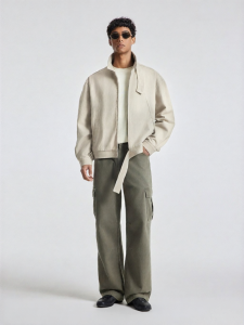 BODYDREAM | Heavy Canvas Water-washed Collar Harrington Jacket