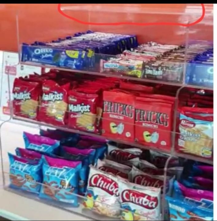Display rak Snack Akrilik | Lazada Indonesia