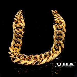 D117 Dây chuyền nam khoen lật bản 15cm cao cấp UHA