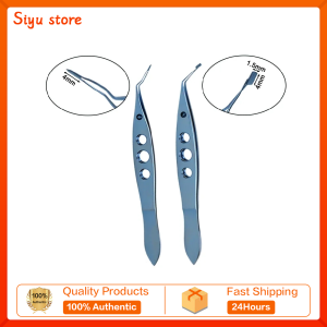 GREATLH Ophthalmic Forceps Titanium Nucleus Cracker Forceps Eyelid Tools Instrument 105mm