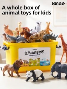 lekate | Simulated Animal Models Toys Shark Crocodile Elephant Marine Life for Kids