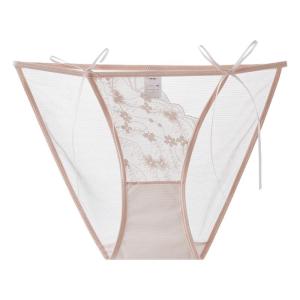 Quần lót tam giác ren nữ MiiOW bằng lụa tơ tằm thoáng khí mềm mại