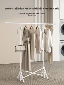 Space Saving Folding Clothes Rack