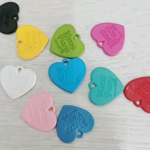 จี้ โลหะ หัวใจ คละสี เงิน ทอง ขนาด 23mm ทำพวงกุญแจ อุปกรณ์งานฝีมือ DIY ของตกแต่งชิ้นงาน