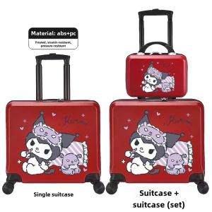 Clow M Childrens Luggage Girl Cute Elementary School Student Trolley Case Universal Wheel Suitcase Set Suitcase Boarding Bag