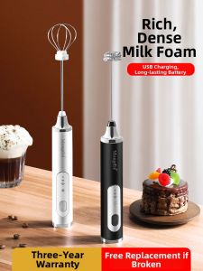 MONGDIO | Electric Milk Frother Home Coffee Milk Frother Handheld Whisk
