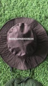 Topi Rimba Polos & Topi Camping Hiking TNI Militer