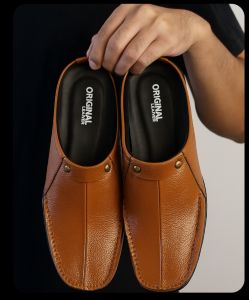 sepatu selop pria kulit sapi asli.sepatu bustong pria original leather