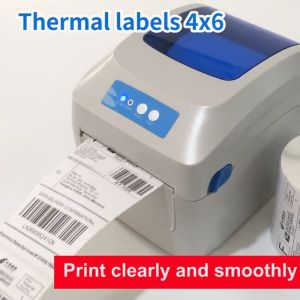 500 and 350 pcs A6 Direct Thermal Sticker Paper Shipping Label for Barcode Printer