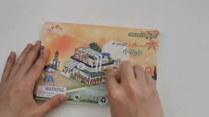Murah Banget - Rumah Kertas Puzzle 3D / Mainan Kreatif Edukasi / DIY 3D Paper House / Puzzle Anak