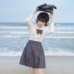 Clearance Sale Universe Red Student Uniform Plaid Mini Skirt Womens Fashion Spring Autumn Natural Waist A-Line Skirt