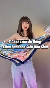 Khăn lụa vuông 70*70 đa năng cao cấp