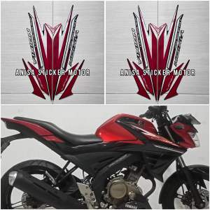 STIKER STRIPING MOTOR VIXION NEW FACELIFT 2017 2018 MERAH