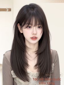 JUZITING | Natural Looking High Layer Long Straight Hair Full Wig