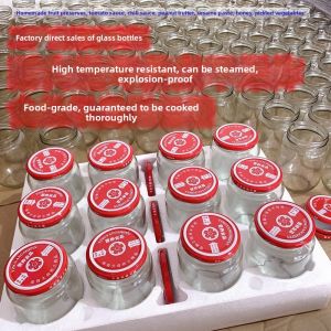 Heat-Resistant Glass Storage Jar with Lid